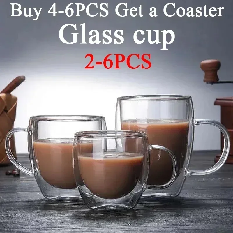 2-6 sztuk dwuwarstwowy przezro – Espresso Shot Glass recenzja i cena